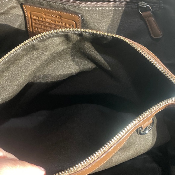 Two Coach Signature Canvas and leather large totes - Picture 6 of 16